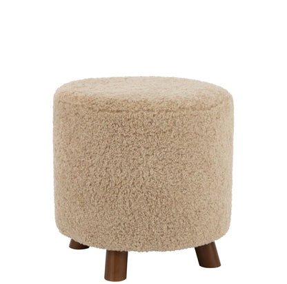 Poef Schaap Poot Polyester Beige J-Line