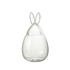 Pot Konijn Glas Transparant Large - Paas - J-Line - livinglovely.nl