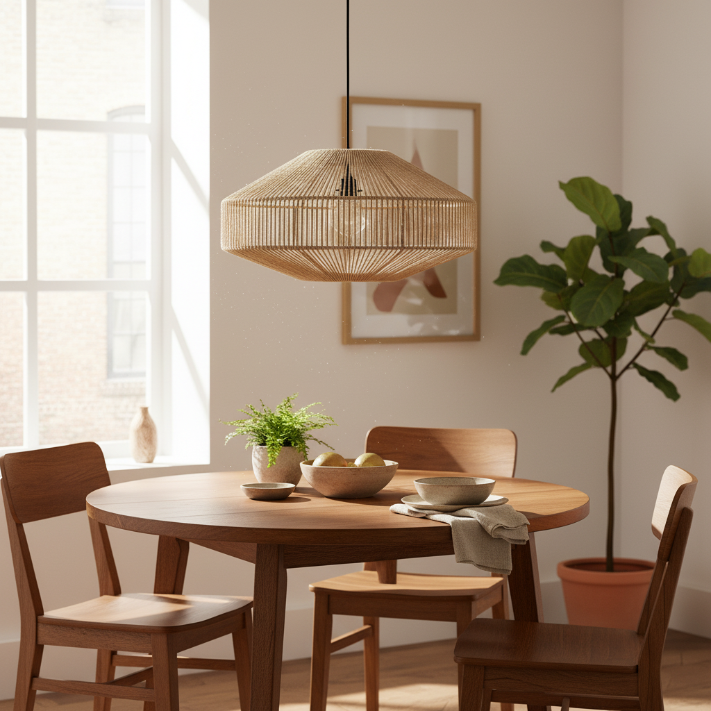 Linea Hanglamp Gem Naturel Ø60x33cm Raw Materials