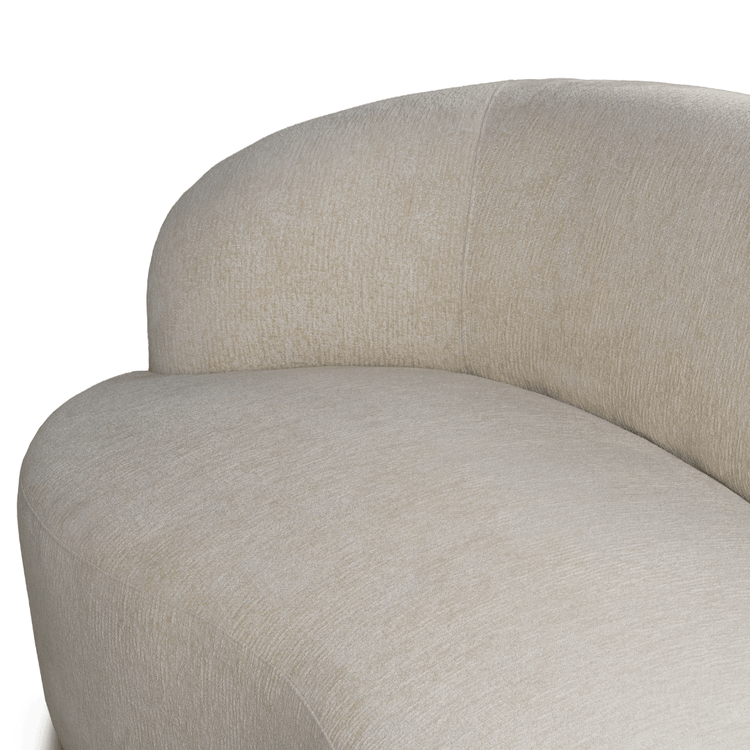 PTMD Bohne Cream 9901 Nanci Fabric 2 Seater Sofa , Bank , PTMD , livinglovely.nl