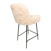 PTMD Leander Bar Chair Hair Beige - Barkruk - PTMD - livinglovely.nl