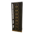 PTMD Riho Zwart Metalen Kast met Smoky Glazen Deuren - Vitrinekast - PTMD - livinglovely.nl