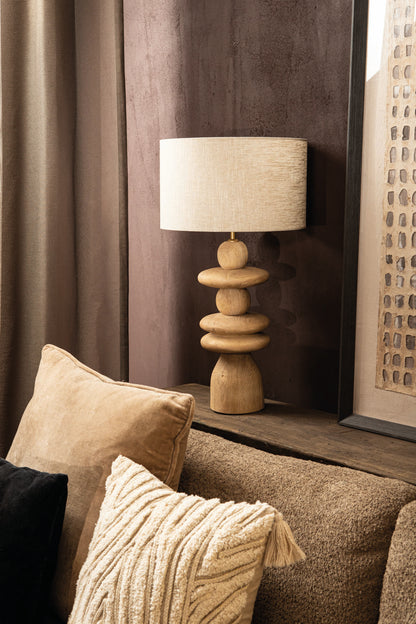 PTMD Tafellampvoet Callain Mango Rond - Tafellamp - PTMD - livinglovely.nl