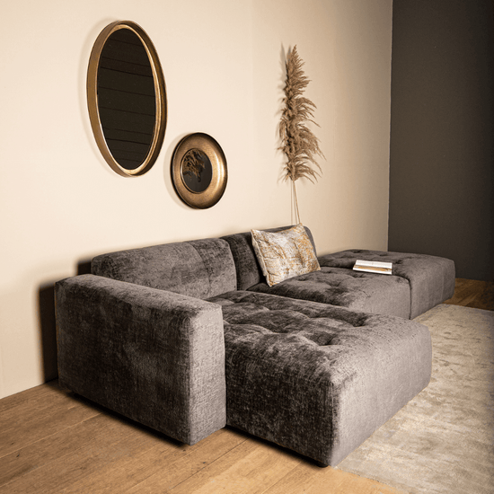 Quinta Sofa Antraciet - Zelf Samenstellen , , PTMD , livinglovely.nl