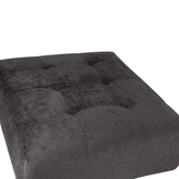 Quinta sofa - Hocker - soft velvet - anthracite PTMD - - PTMD - livinglovely.nl