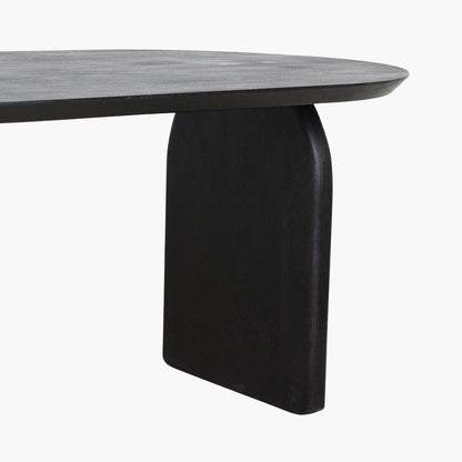 Raw Materials Bullnose Eetkamertafel gesloten Base Black , Eetkamertafel , Raw Materials , livinglovely.nl