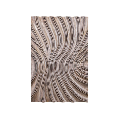 Reddie Wavvy Bruin Glimmend Wandpaneel Small 60x90cm PTMD - Wandpaneel - PTMD - livinglovely.nl