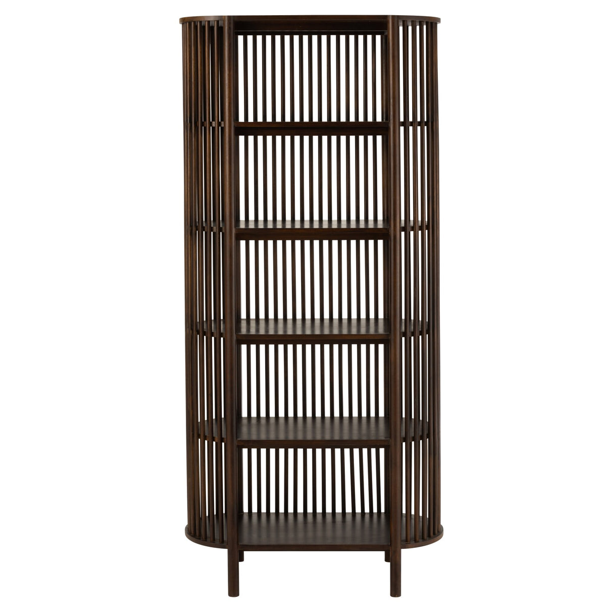 Rek Conie 5 Planken Mangohout Donkerbruin J-Line
