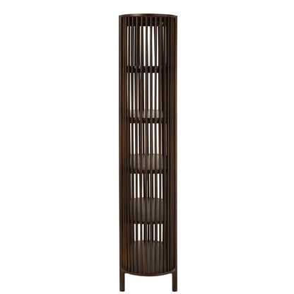 Rek Conie 5 Planken Mangohout Donkerbruin J-Line