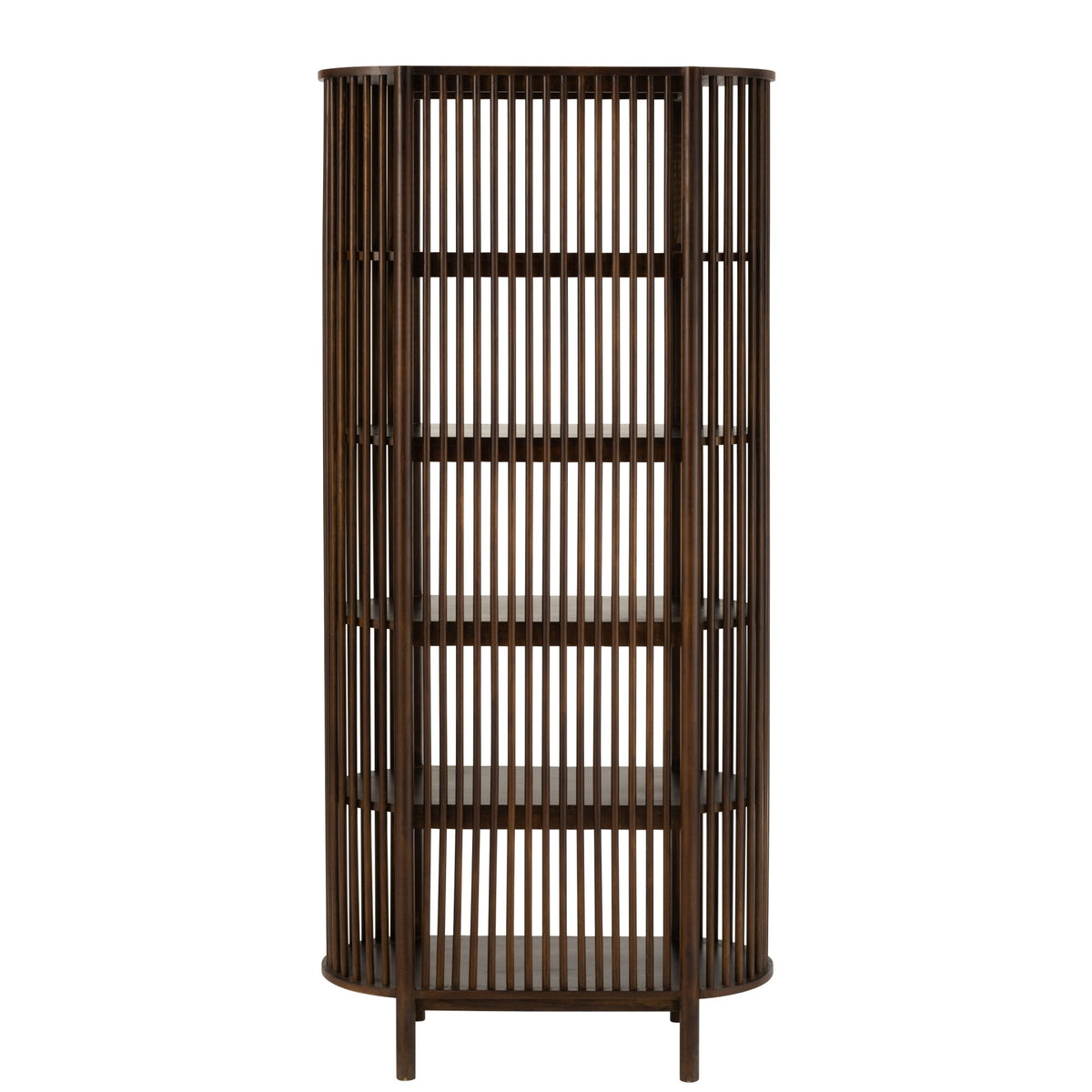 Rek Conie 5 Planken Mangohout Donkerbruin J-Line