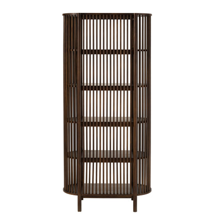 Rek Conie 5 Planken Mangohout Donkerbruin J-Line
