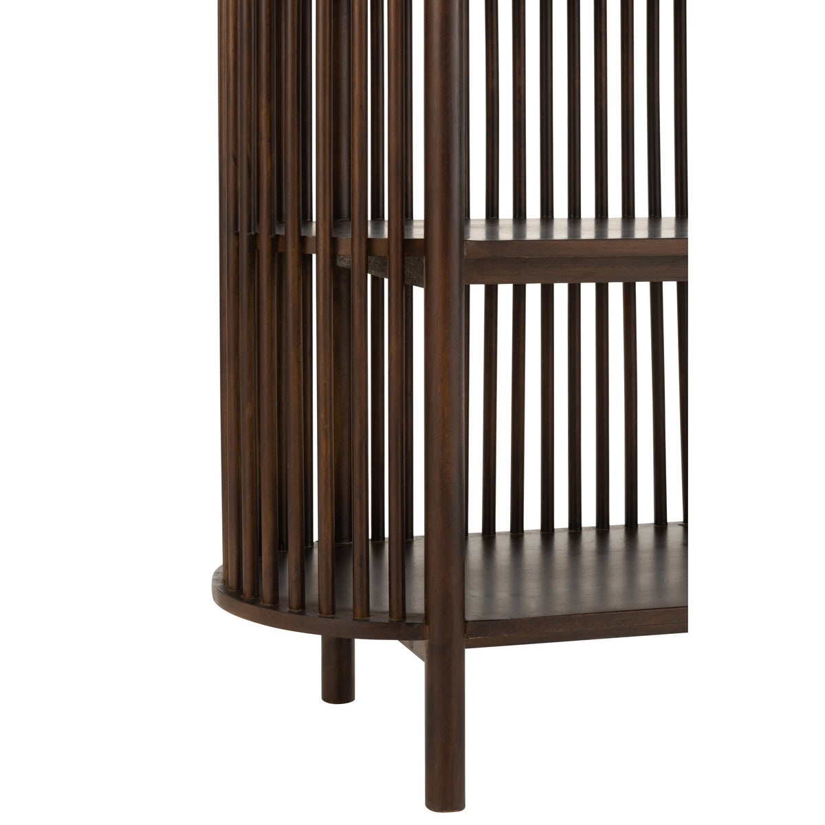Rek Conie 5 Planken Mangohout Donkerbruin J-Line