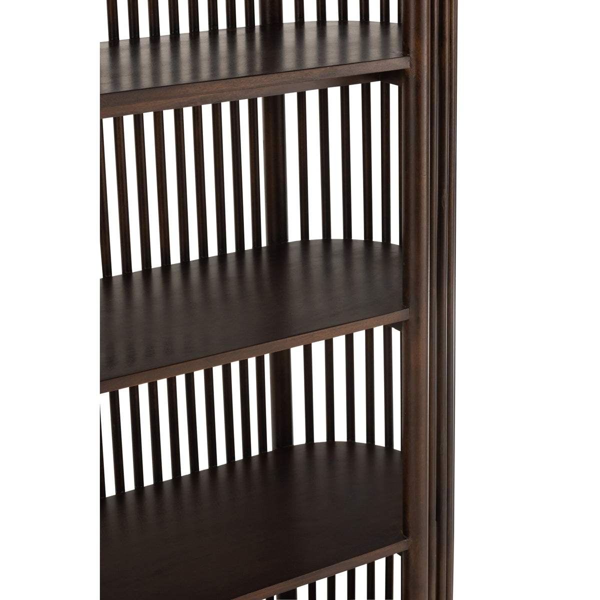 Rek Conie 5 Planken Mangohout Donkerbruin J-Line
