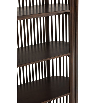 Rek Conie 5 Planken Mangohout Donkerbruin J-Line