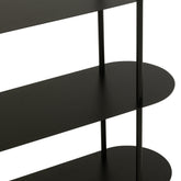 Rek Ovaal Metaal Zwart J-Line - Rek - J-Line - livinglovely.nl