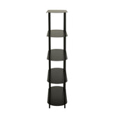Rek Ovaal Metaal Zwart J-Line - Rek - J-Line - livinglovely.nl