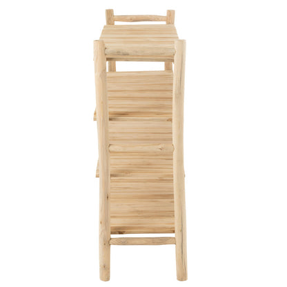 Rek Ranch Teak Hout Naturel - Rek - J-Line - livinglovely.nl