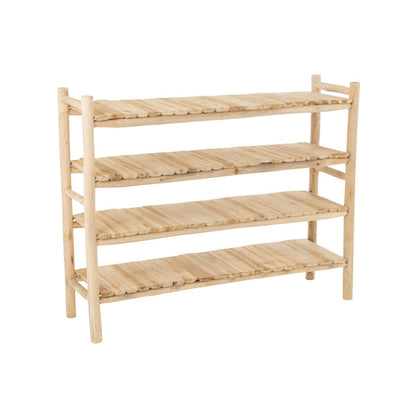 Rek Ranch Teak Hout Naturel - Rek - J-Line - livinglovely.nl