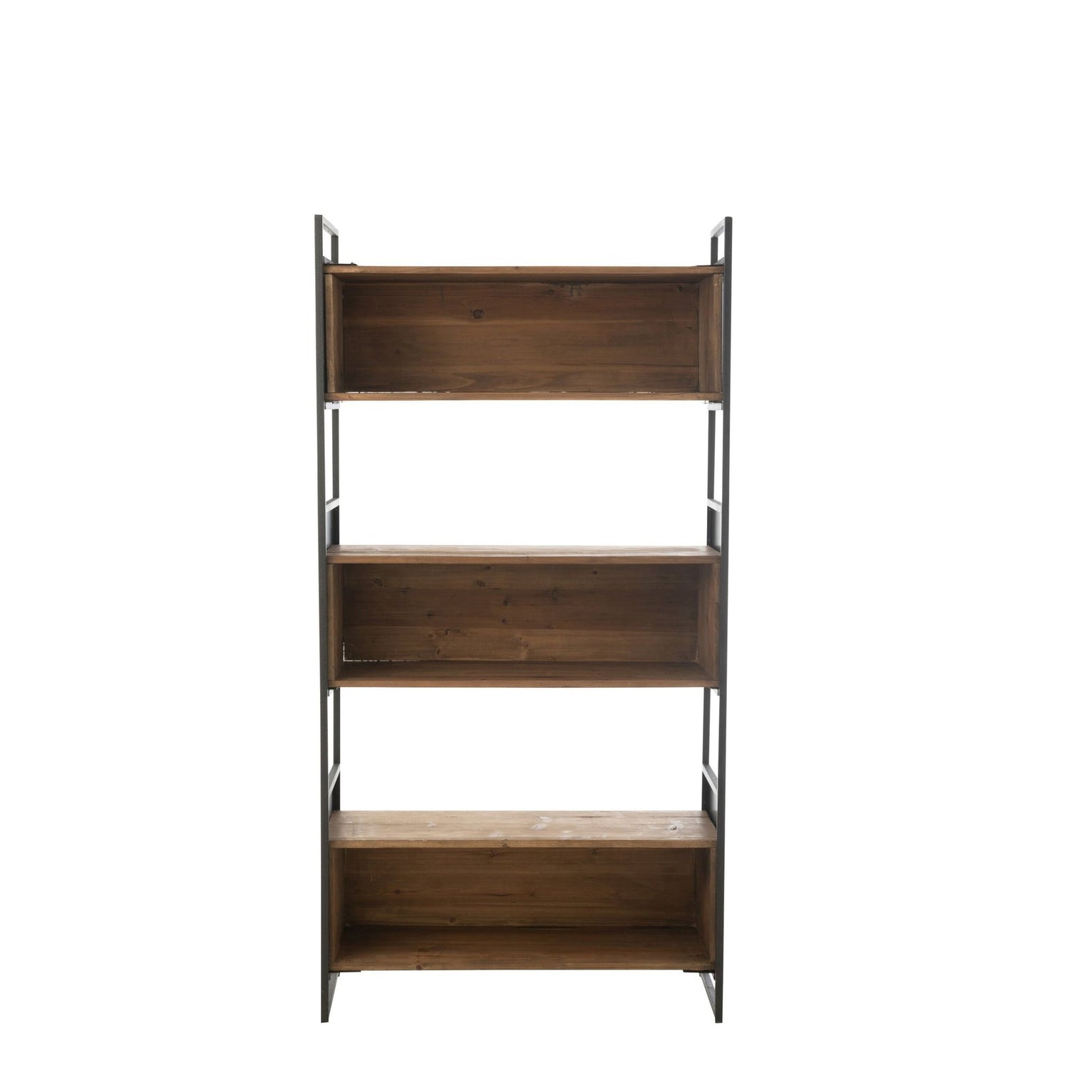 Rek Rustik Gerecycled Hout Zwart/Naturel Small J-Line