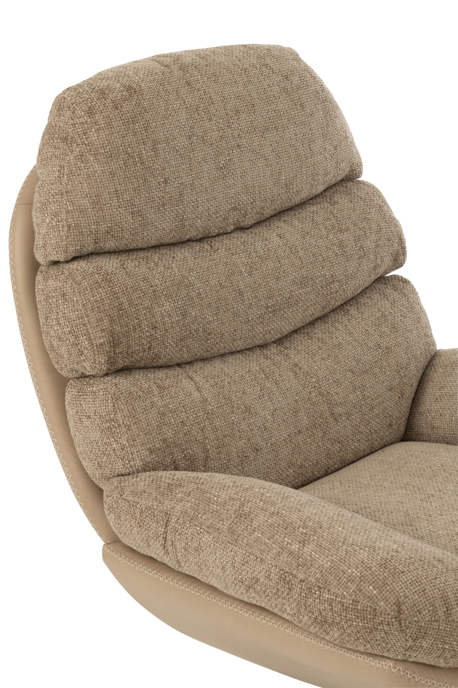 Relax Stoel + Voetbank Metaal/Multiplex Donkergrijs/Zwart - Fauteuil - J-Line - livinglovely.nl