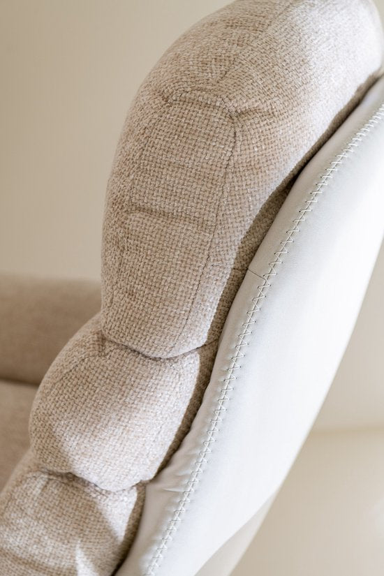 Relax Stoel + Voetbank Metaal/Multiplex Grijs/Zwart - Fauteuil - J-Line - livinglovely.nl