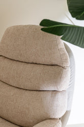 Relax Stoel + Voetbank Metaal/Multiplex Grijs/Zwart - Fauteuil - J-Line - livinglovely.nl