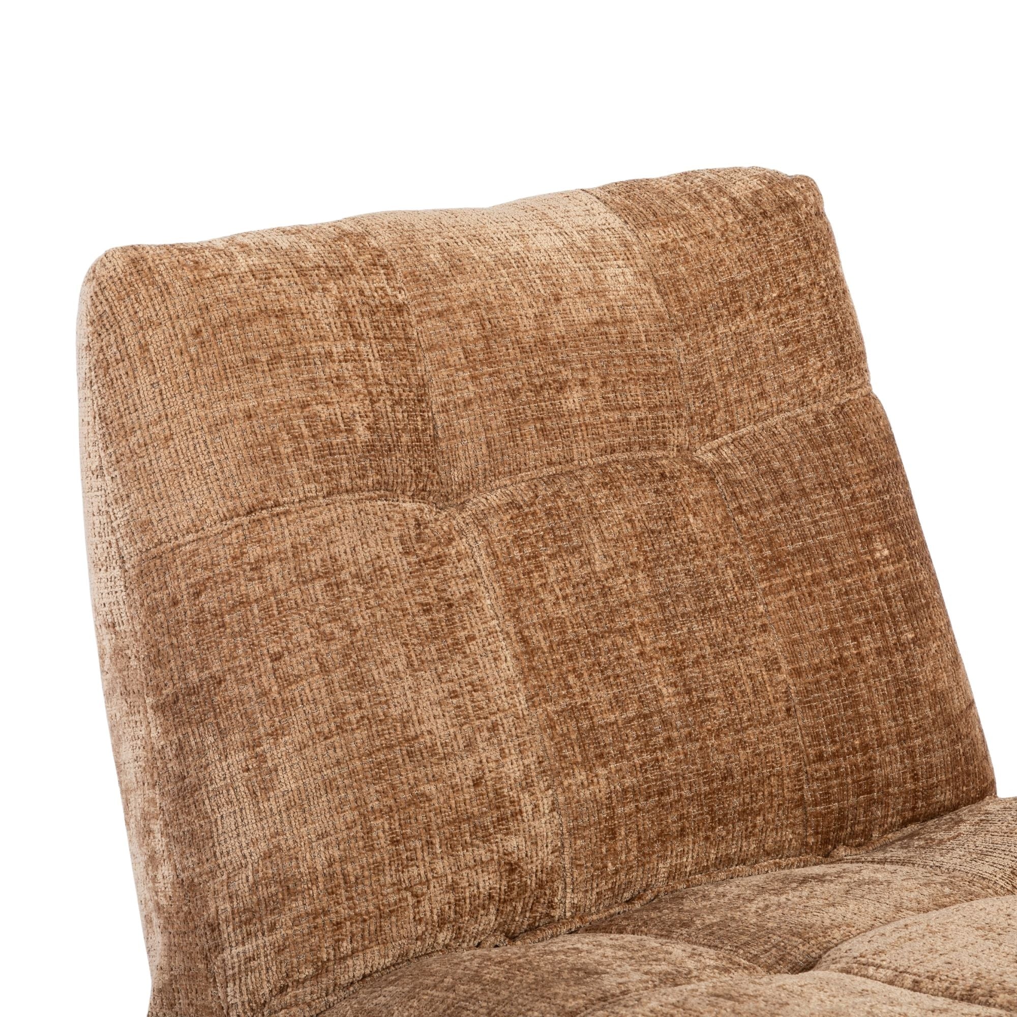 Relaxfauteuil Chill Cinnamon van Starfurn, draaibare relaxfauteuil bekleed met stof Cremona 18