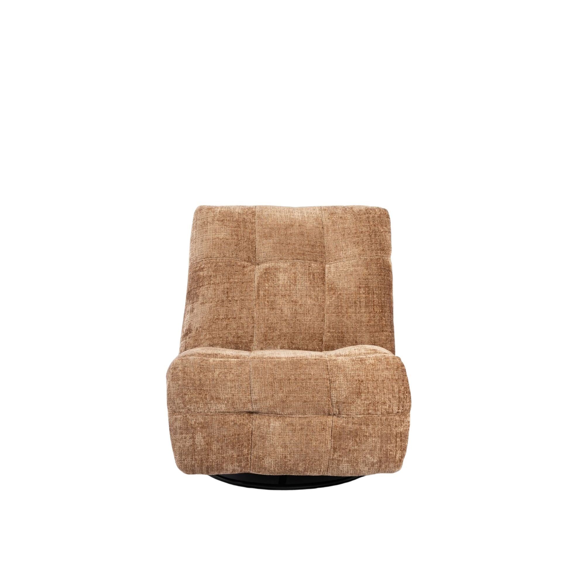 Relaxfauteuil Chill Cinnamon van Starfurn, uitgeklapt 150 cm diep voor optimaal ligcomfort