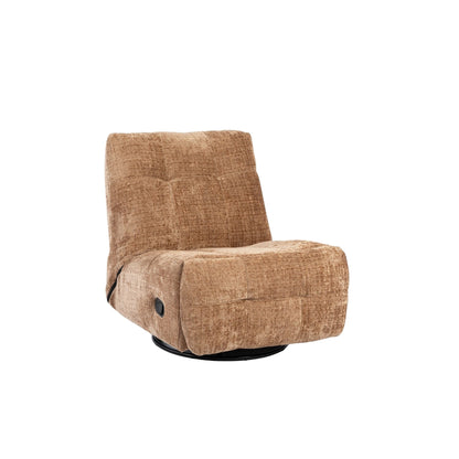 Relaxfauteuil Chill Cinnamon van Starfurn, strakke stiknaden op rugleuning en zitting