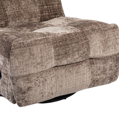 Relaxfauteuil Chill Clay van Starfurn, relaxfauteuil in warme claykleurige stof met vierkante stiknaden