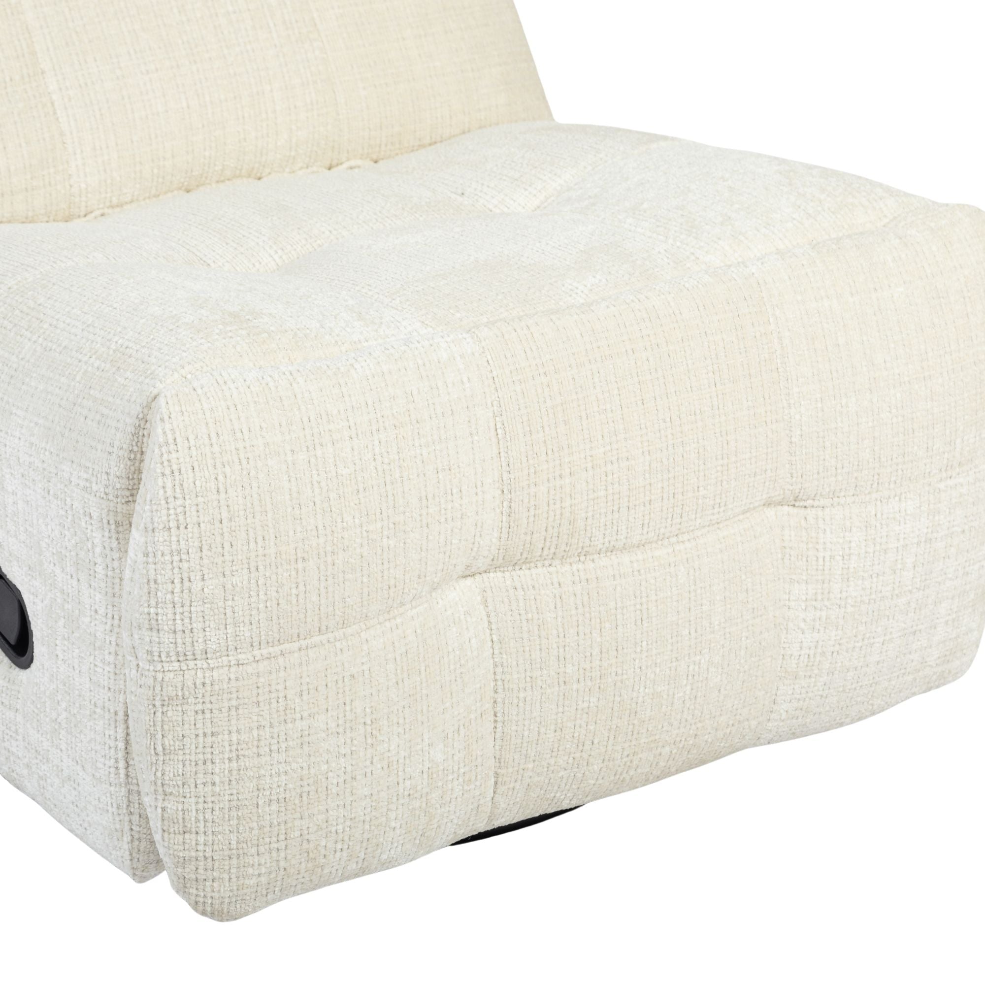 Relaxfauteuil Chill Off White van Starfurn, ruime zitting met zitdiepte van 59 cm