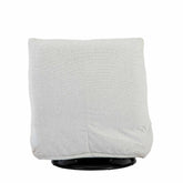 Relaxfauteuil Lazy van Starfurn met detail van de kruisstiksels op de zitting