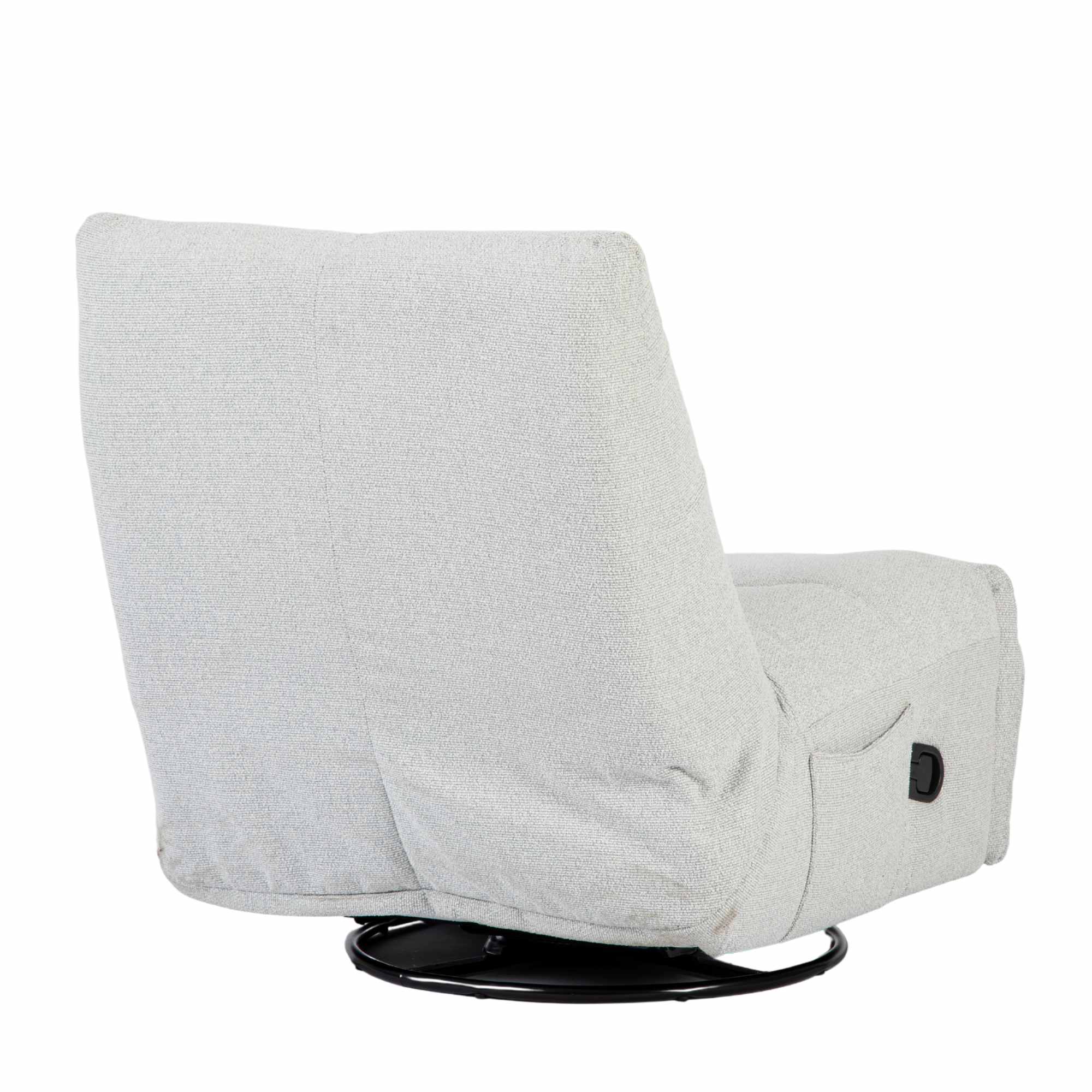 Relaxfauteuil Lazy van Starfurn van bovenaf, met zicht op de ruime zitting