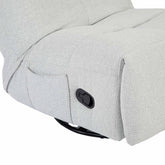Relaxfauteuil Lazy van Starfurn van dichtbij, met zicht op de naadafwerking rond de zitting