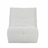 Relaxfauteuil Lazy van Starfurn in zijaanzicht in rechte stand, met zicht op de brede armleuning