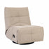 Relaxfauteuil Lazy van Starfurn in taupe, zicht op de zitting en de voetsteun