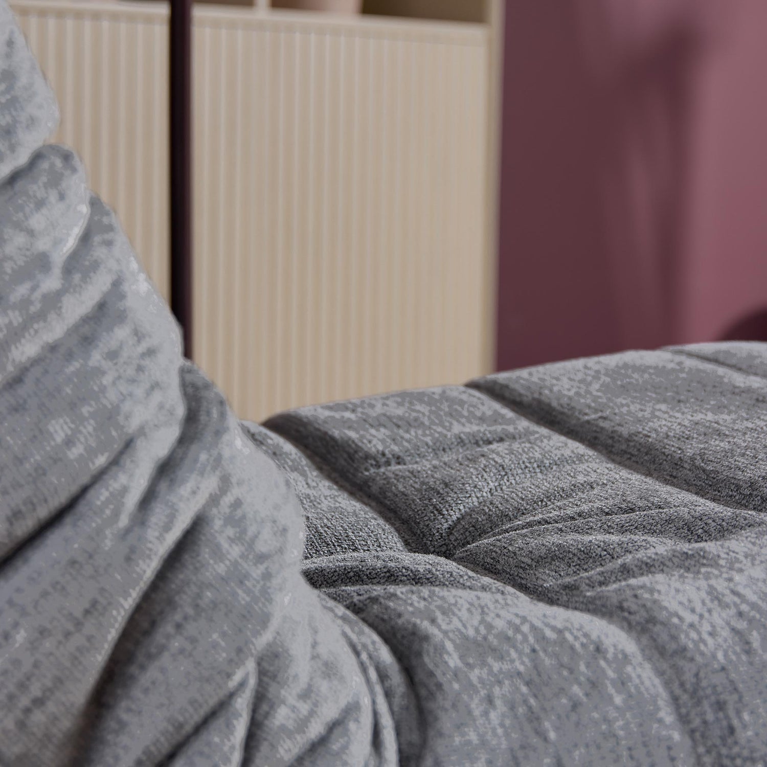 Relaxfauteuil Zen van Starfurn in grijs, totaalbeeld van de fauteuil