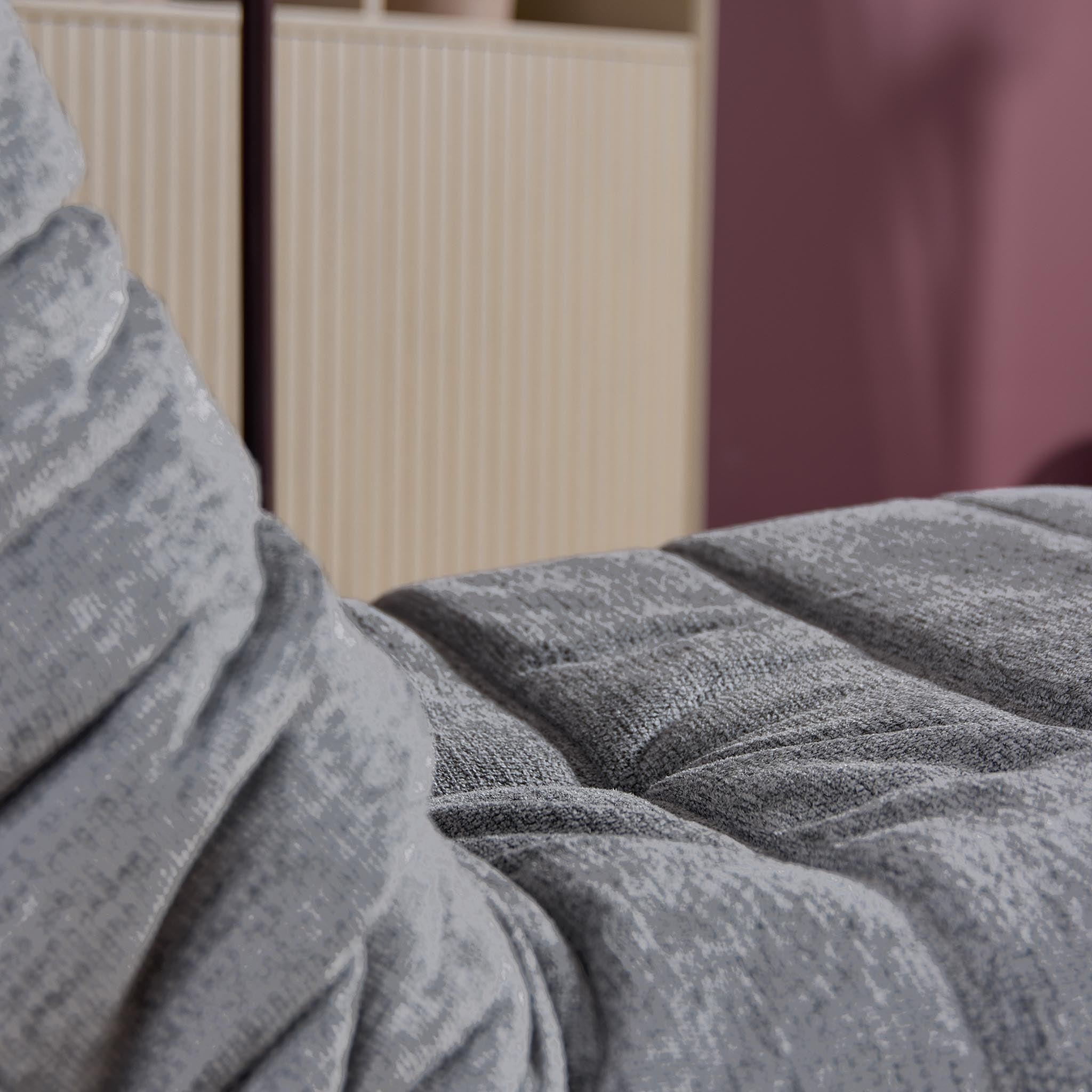 Relaxfauteuil Zen van Starfurn in grijs, totaalbeeld van de fauteuil