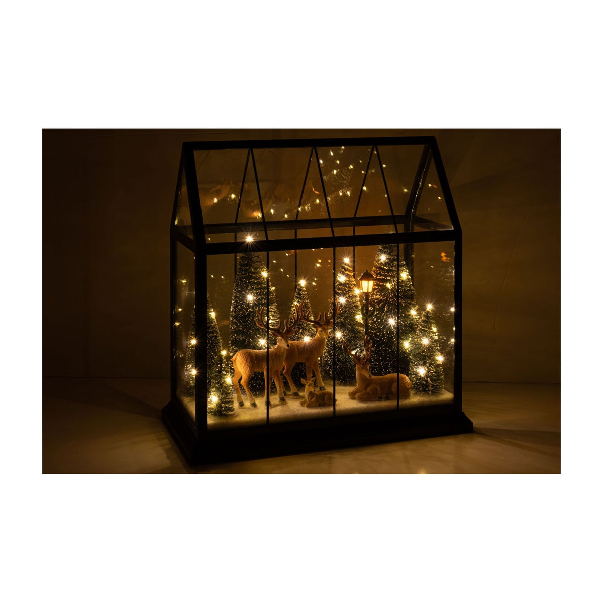 Rendier Led met Bomen Glas Multicolor Large J-Line