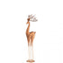 Rendier Op Voet Metaal Koper Medium - Kerstdecoratie - J-Line - livinglovely.nl