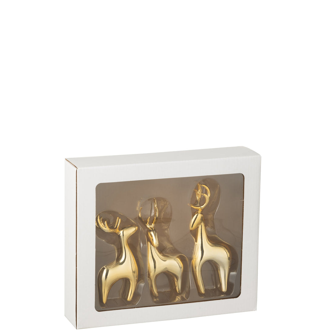Rendier Resine Galvanisch Goud Set van 3 J-Line