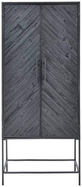 Rens Zwart Houten kast metalen frame 2 deuren PTMD - Bergkast - PTMD - livinglovely.nl