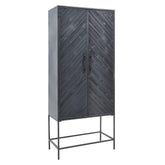 Rens Zwart Houten kast metalen frame 2 deuren PTMD - Bergkast - PTMD - livinglovely.nl