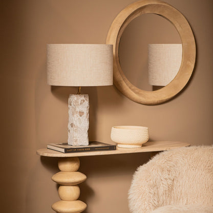 Rester Naturel Marmere Tafellamp Large PTMD - Tafellamp - PTMD - livinglovely.nl