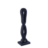 Rhyce Black mango wood statue open figure S PTMD - Beeld - PTMD - livinglovely.nl