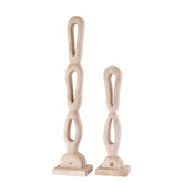 Rhyce Natural mango wood statue open figure S PTMD - Beeld - PTMD - livinglovely.nl