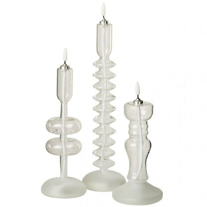 Led Kaars Glas Transparant J-Line