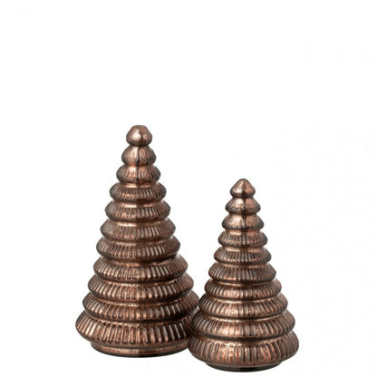 Geurkaars Boom Geribbeld Glas Bruin Large J-Line