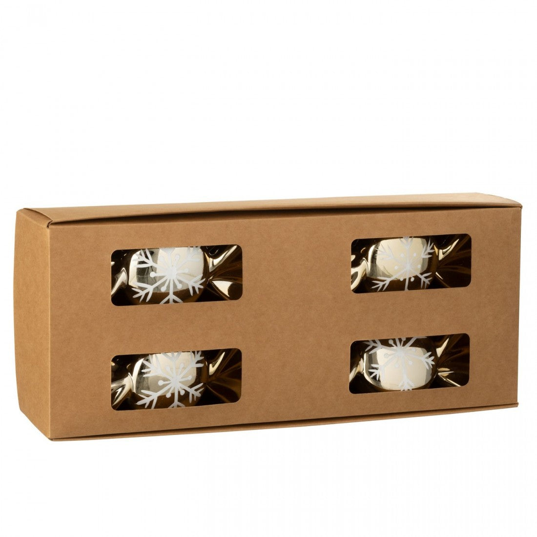 Doos Van 8 Hanger Snoep Plastiek Goudkleurig J-Line