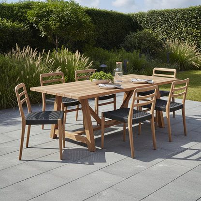 Tuintafel Soleado 240cm FSC Gerecycled Teakhout Raw Materials